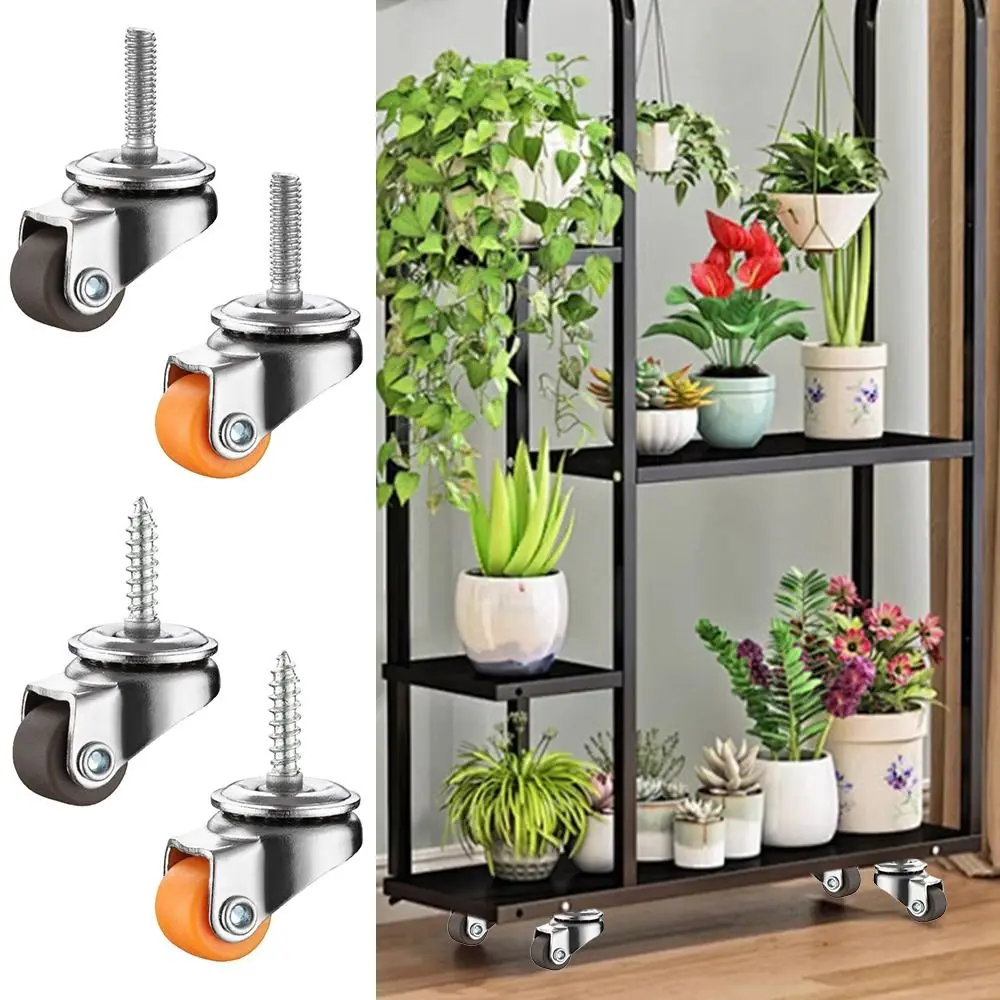 4 قطعة 0.5 بوصة عجلات صغيرة عجلات صندوق تخزين ذاتي الصنع لا ضوضاء عجلات صغيرة عجلات أثاث صغيرة منخفضة المستوى الأجهزة