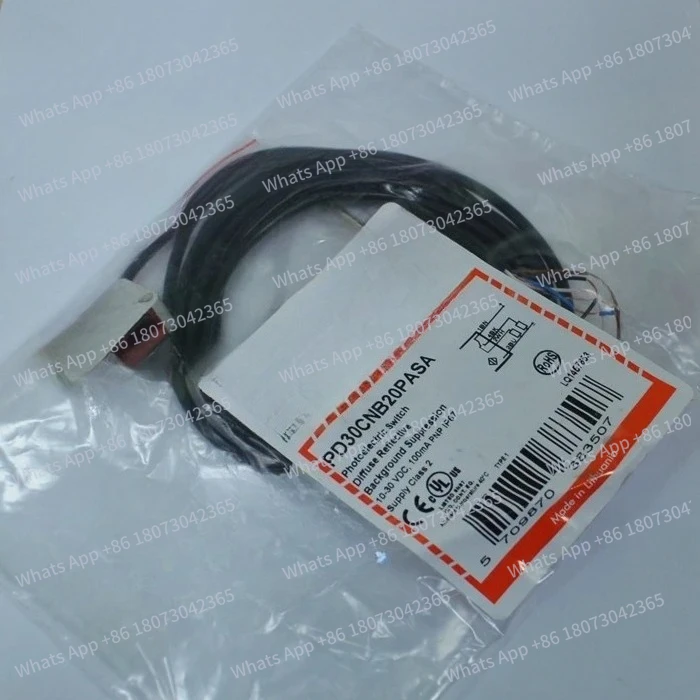 

Carlo Gavazzi New Original Genuine Photoelectric Sensors PD30CNB20PASA