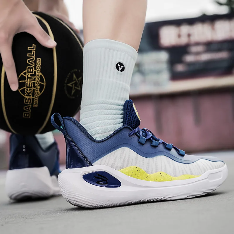 Curry 11, świecące w ciemności buty do koszykówki, antypoślizgowe, amortyzujące, studenckie buty sportowe o niskiej pomocy, dźwięk tarcia cementowego