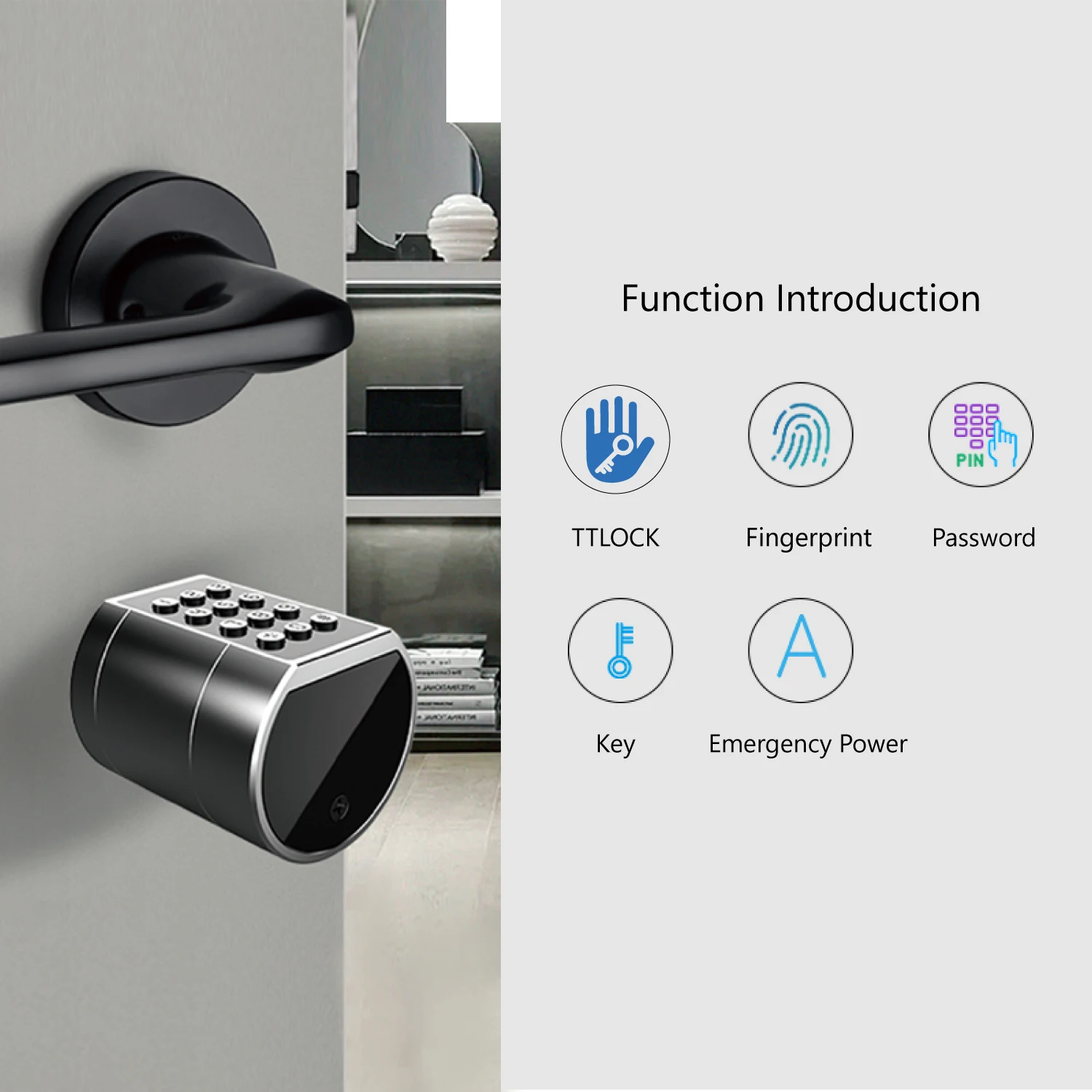 Electric Thumb Turn Euro Anti-Theft Smart WiFi Door Lock Cylinder Bluetooth Smart Keyless Lock with TT Lock APP