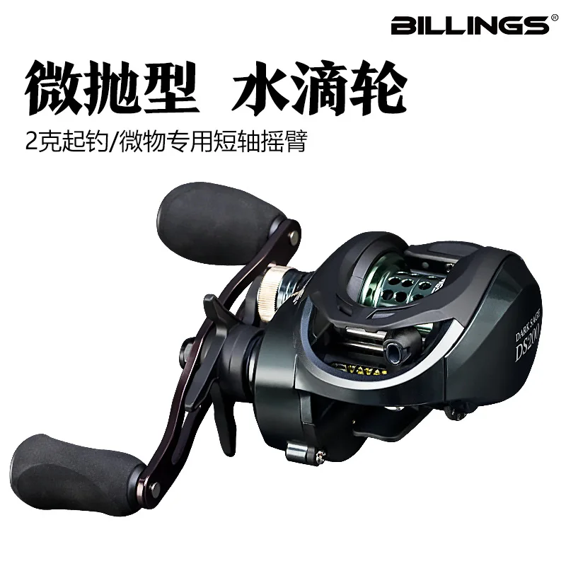 Ds200 Baitcasting Reel Anti Backlash Ultra Light Micro Fishing Reel For Stream Freshwater Saltwater For New Anglers Long Casting