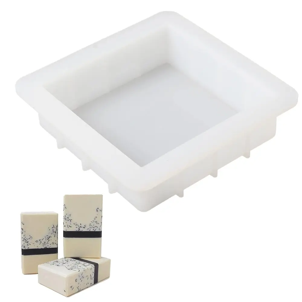 

Soap Molds 6 inch Silicone Slab Mold Square DIY Handmade Loaf Mould