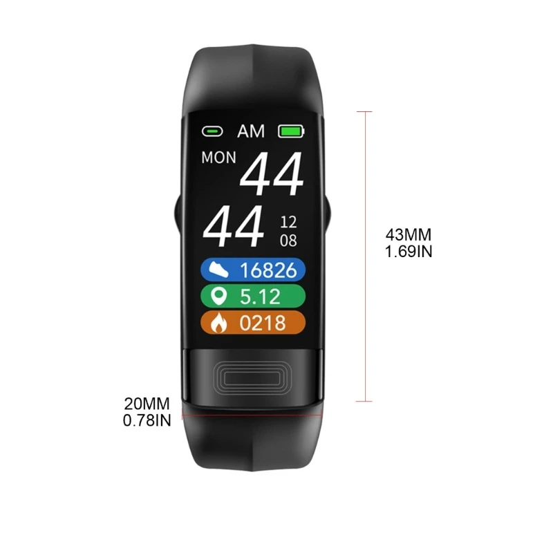 P11-Plus para reloj inteligente, pulsera con Monitor de temperatura corporal, Monitor de frecuencia cardíaca y presión arterial, ECG-PPG