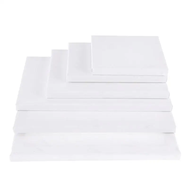 10PCS Wood Painting Frame Cotton White Stretched Canvas Frame for Drawing Painting DIY Canvas Painting Supplies