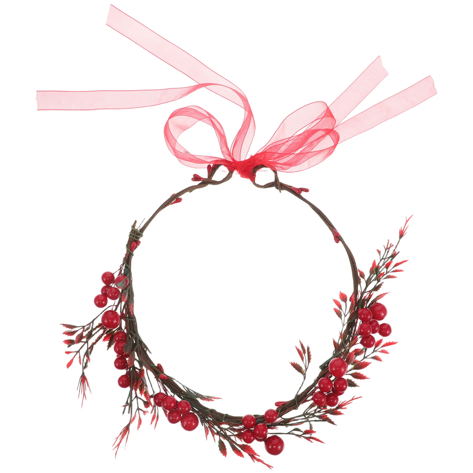 

Red Berry Bridal Bridesmaid Floral Headpiece Vintage Elegance Charm Wedding Special Occasions Travel Photoshoots Lightweight