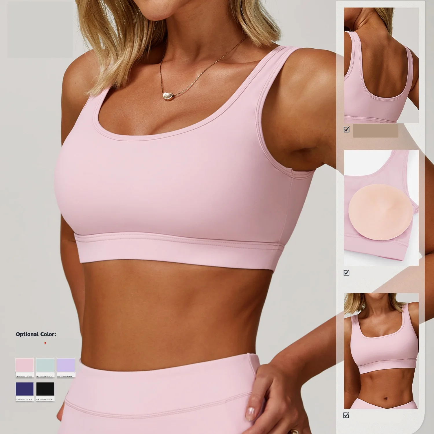 

Women Sports Bras Fitness Running Underwear Shockproof Bra Crop Tops Breathable Yoga Bra Sexy Women Workout Push Up Sports Vest
