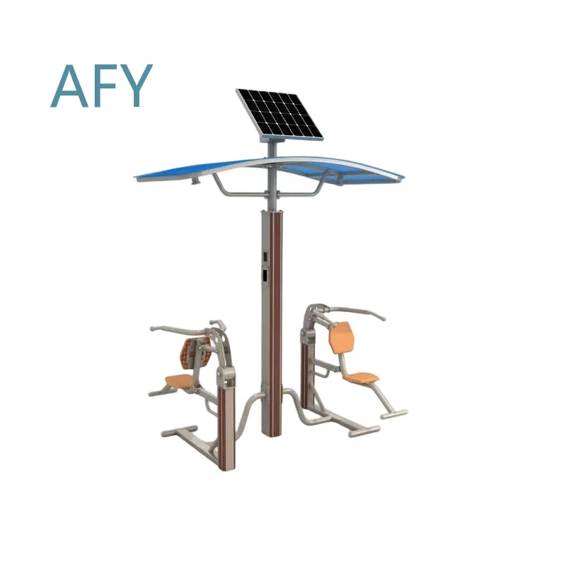 Outdoor Smart 2nd Generation Fitness Equipment for Public Parks and Squares Walking Machine Set with Voice Announcement Solar
