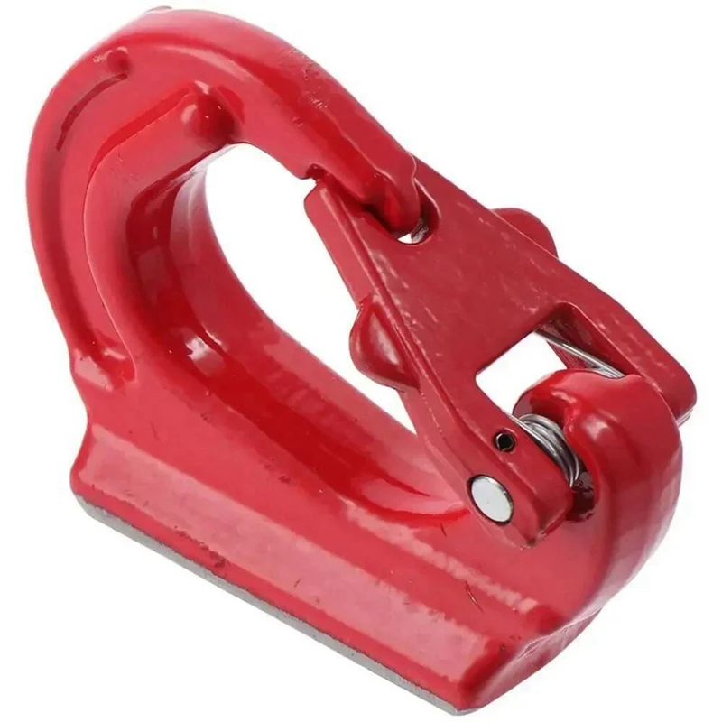 Super Sale 2T G80 Anchor Hook Red 4400lbs Capacity Heavy Duty Lifting Hook Safe Welding Hook