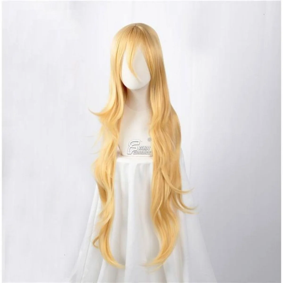 شعر مستعار أشقر كريمي راي بطول 80 سم لشعر راشيل جاردنر ملائكة الموت أنيمي دقيق #5