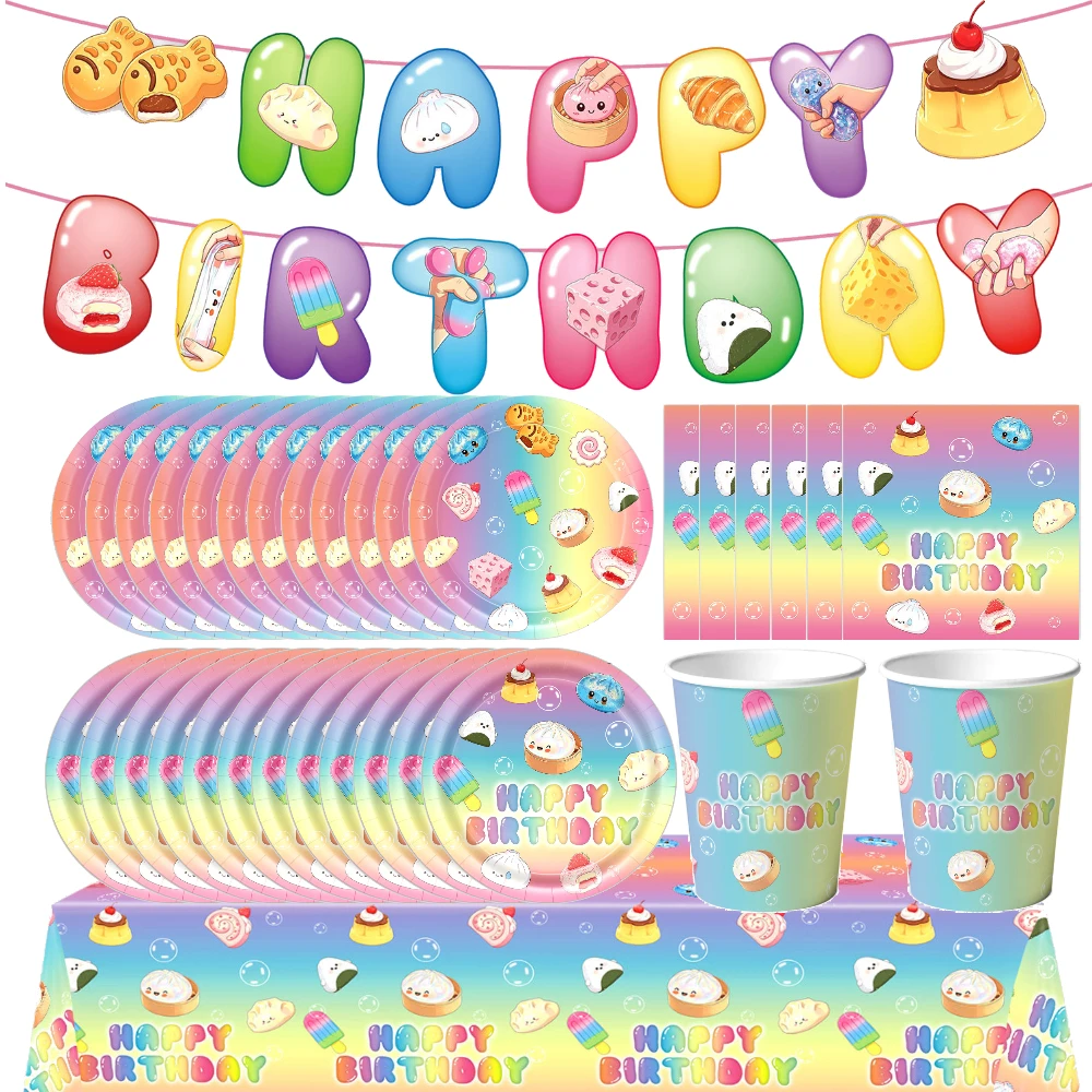 かわいいスクイッシュバオをテーマにした誕生日パーティーの装飾 - Car Accessories Banner のレビューと価格