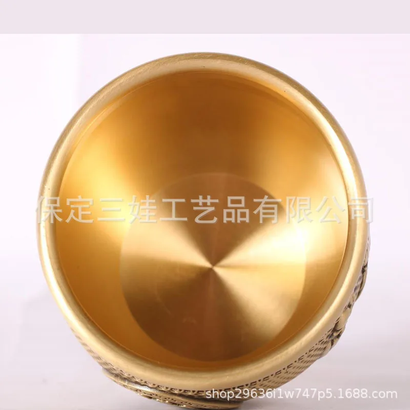 

Декоративная латунная банка для сокровищ Huhushengwei: Оригинальное украшение для дома и гостиной, оптовая продажа от производителя