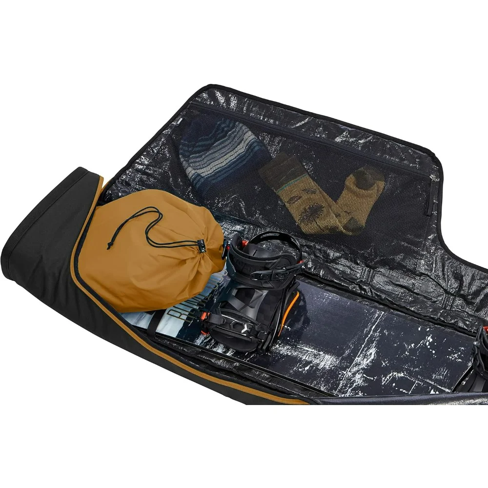 RoundTrip Snowboard Bag 165cm, With two removable padded, cinch-top sleeves, Removable and convenient, S-shaped zipper coils.