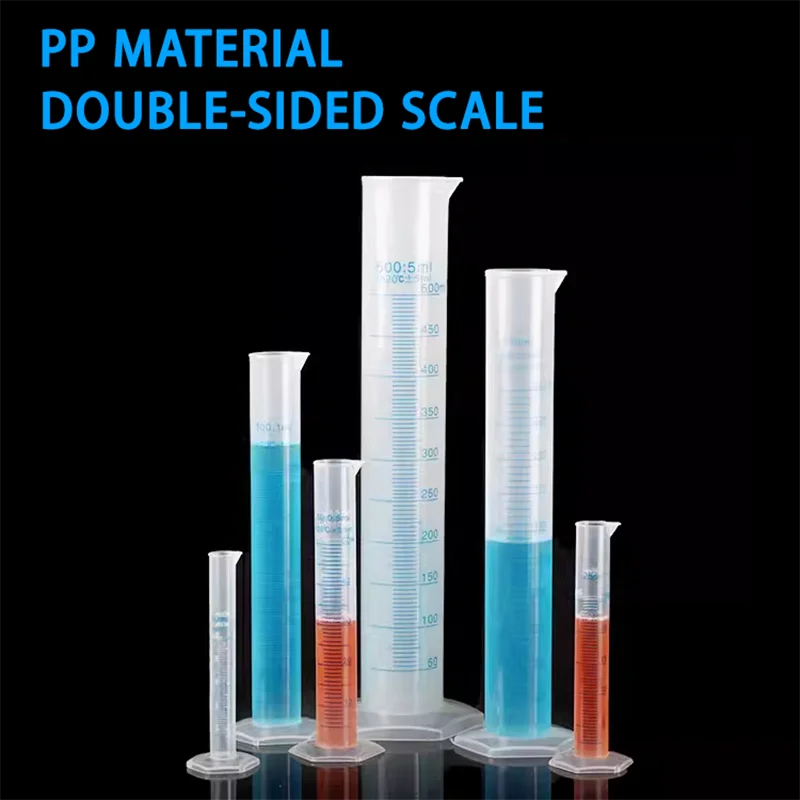 

Plastic measuring cylinder with scale on both sides, pp material, resistant to acid and alkali corrosion 10//50/100/500/1000ml