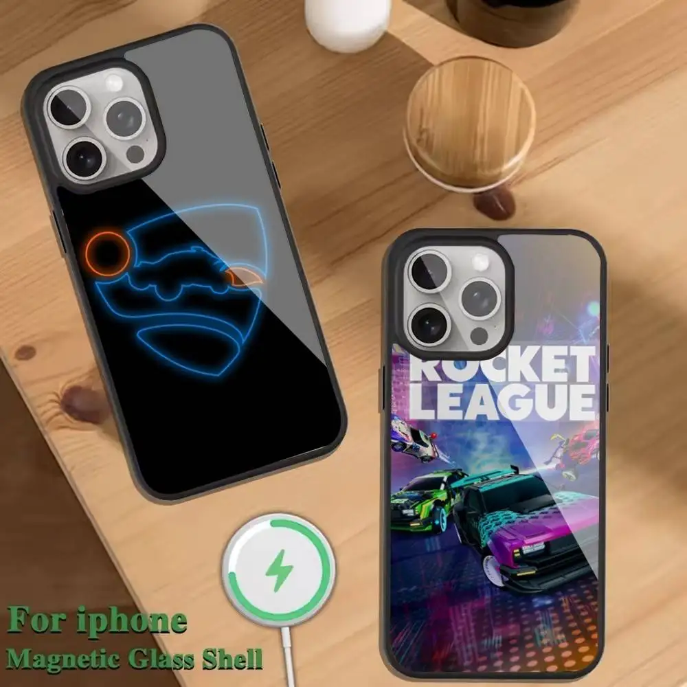 

R-Rocket L-League Game Phone Case For Magnetic Wireless Charge Cover For iphone 16 15 14 13 12 11 Pro Max Plus Coque