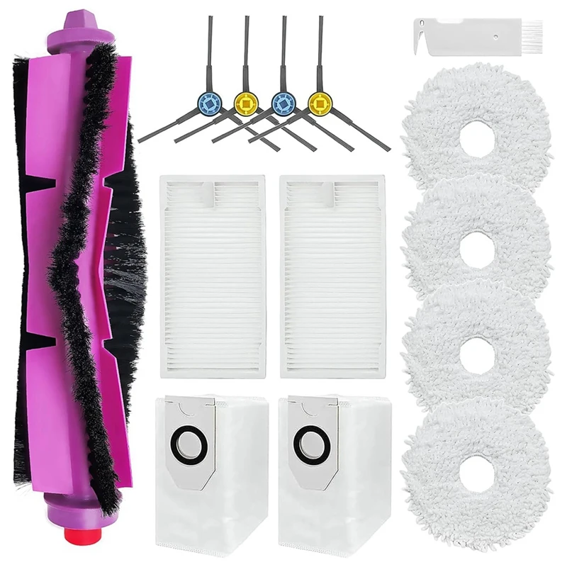 Для Eureka J12ultra/J12 Ultra, для пылесоса Midea V12, основная боковая щетка, фильтр, мешки для швабры, запасные части