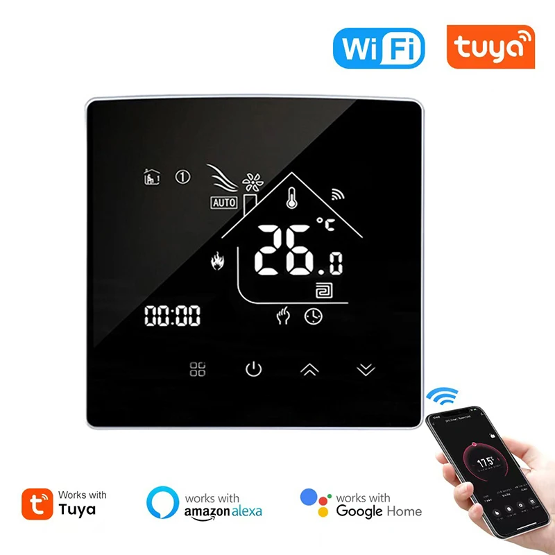 X5HGB  Wifi Smart Heating Thermostat LCD Display Voice Control Alexa Tuya Alice /Electric/Water Floor Temperature Controller