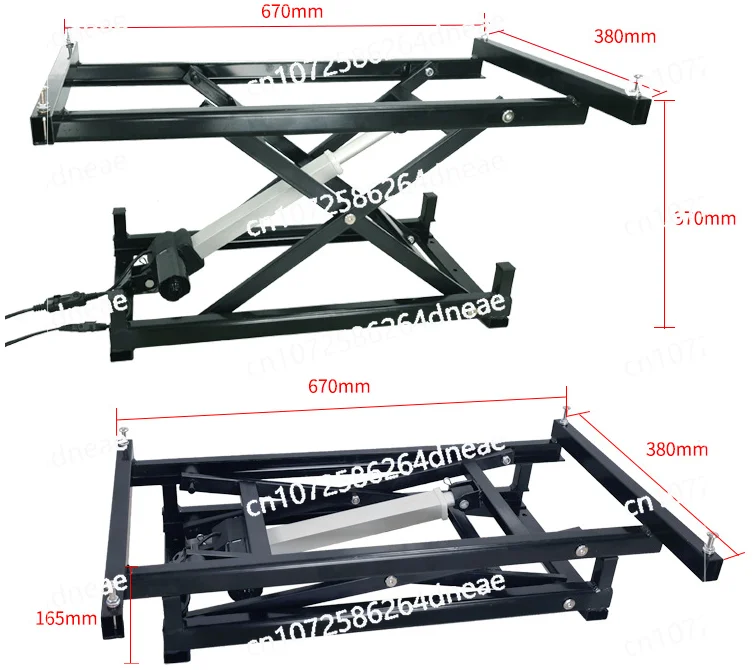 Salontafel Eettafel Hardware Vouwen Ijzeren Frame 168Mm 370Mm Smart Custom Woonaccessoires Bedrade Draadloze Elektrische Lift