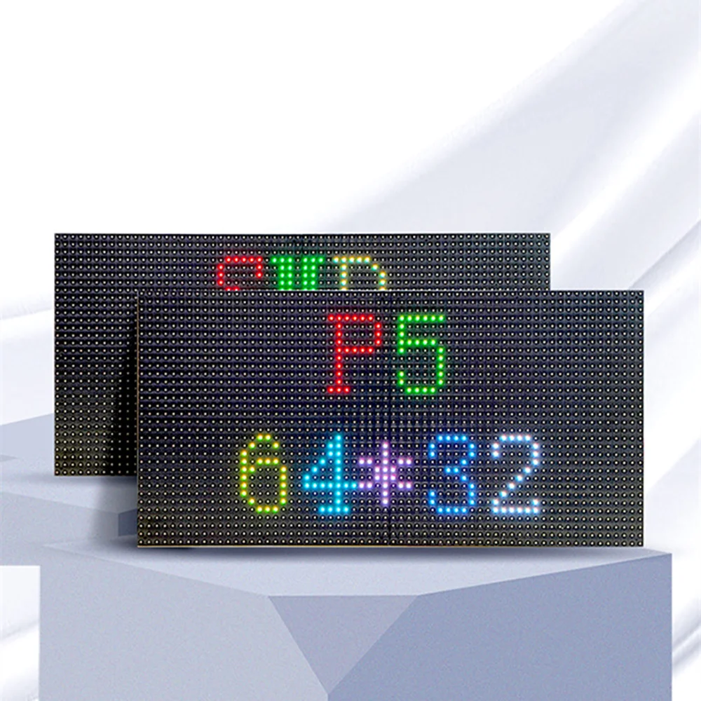 P5 Indoor 320x160mm SMD Full Color 64x32 pixels 1 / 16 Scan HD LED screen panel module