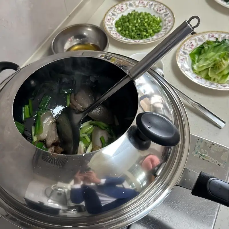 New 30/32/34/36cm Oil Splatter Guard Heat Resistant Visible Frying Pan Splatter Cover Detachable Pot Lid Home Kitchen