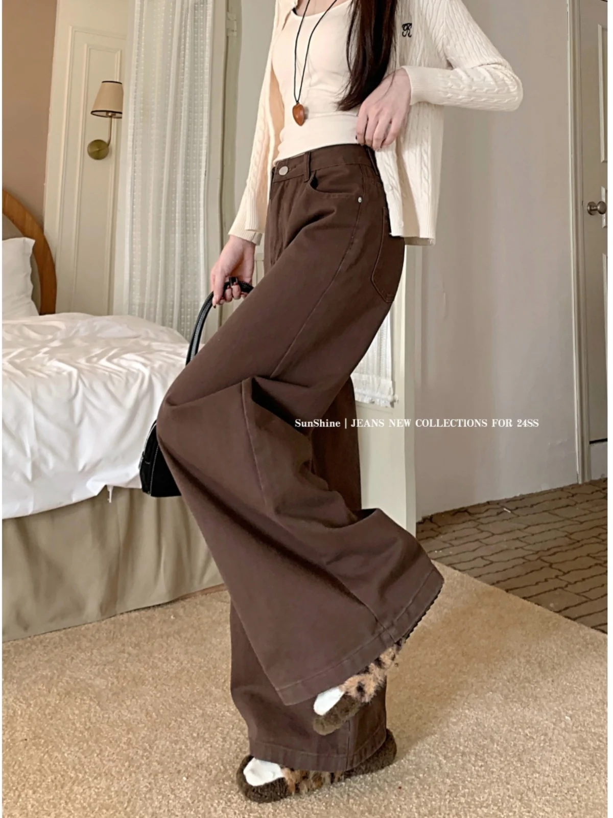 

Пышные женские блестящие джинсы, повседневные базовые модные женские джинсовые уличные джинсы, простой стандартный крой, уютный