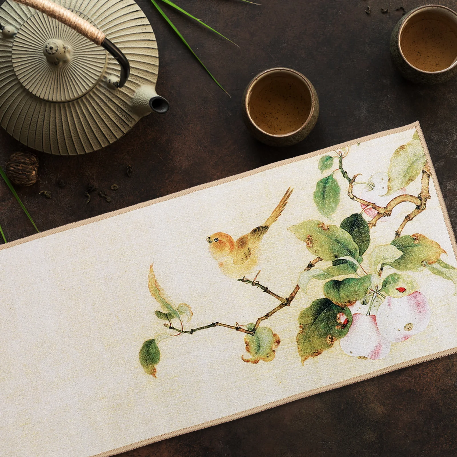 

Colorful Tea Towel Vintage Kitchen Cleaning Cloth Washable Dish Rag For Coffee Bar Teapot Table Decorative Towel