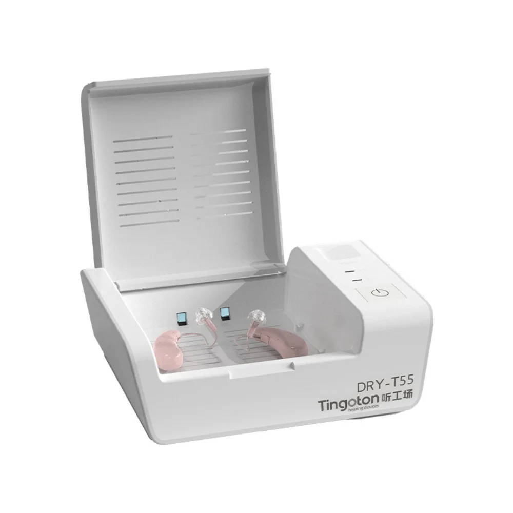 

Removes Sweat T55 Hearing Aids Dryer Removes Moisture UV-C Technology UV-C Ultraviolet Dehumidifier Dehumidifier Accessory