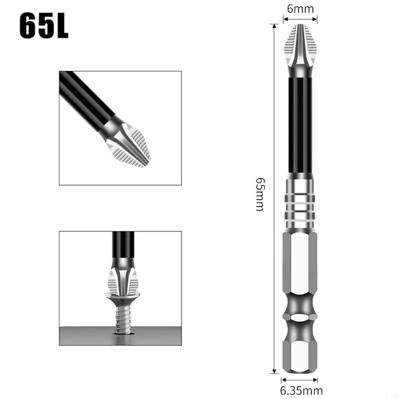 1pc antislip destornillador bits 5A acero aleación resistencia para tornillo múltiple C7AC