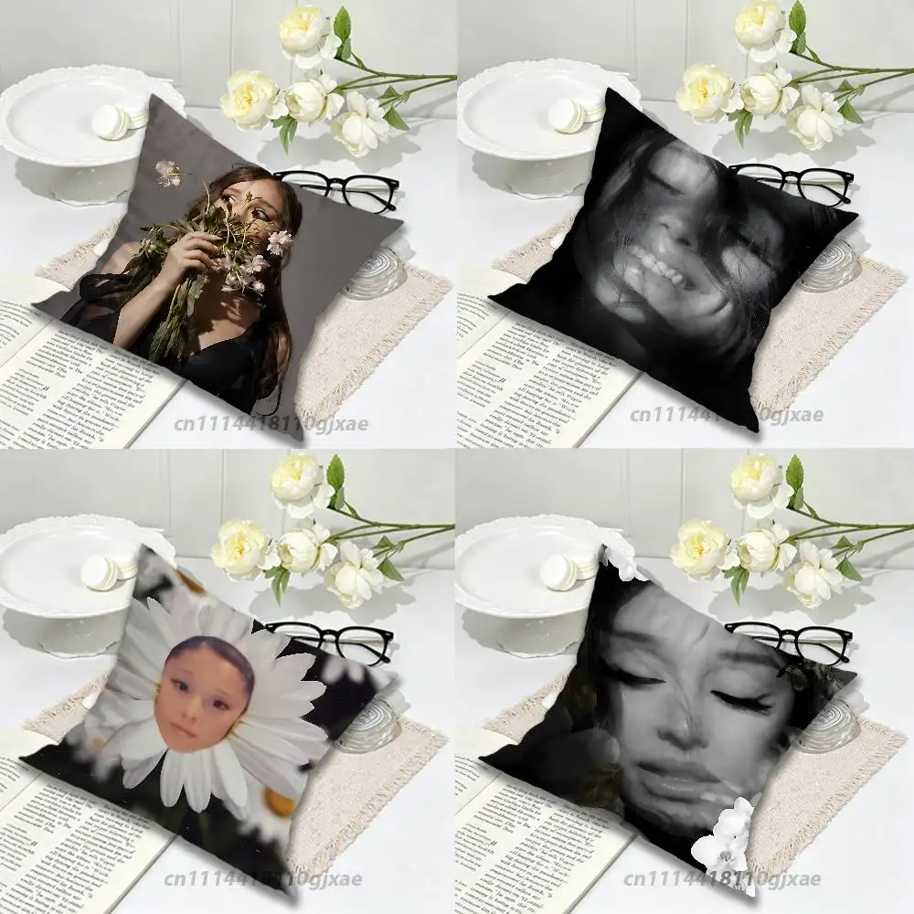 For Singer A-Ariana Petal G-Grande Pillow Case For Home Bedroom Car Office Decoration Living Room Sofa Cushion Cover Suitable