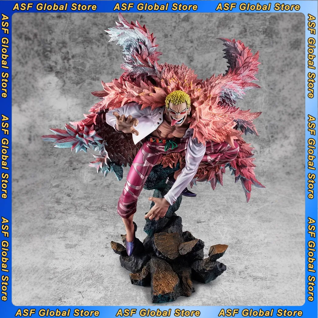 

New 31cm ONE PIECE Anime Figure Donquixote Doflamingo Peripheral PVC Model Statue Desktop Decorate Ornaments Birthday Gifts Toys