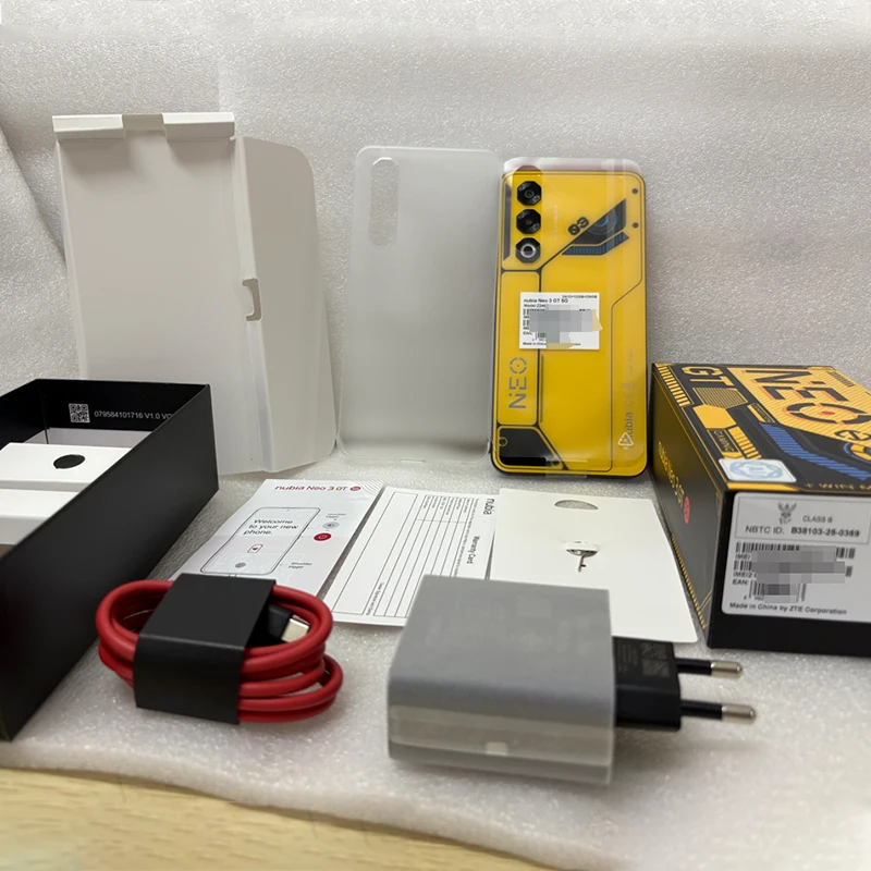 النسخة العالمية Nubia Neo 3 GT 5G الهاتف المحمول بطارية 6000 مللي أمبير في الساعة 88 واط شحن 50 ميجابكسل كاميرا 6.8 ''120 هرتز OLED Unisoc T9100 Esim NFC