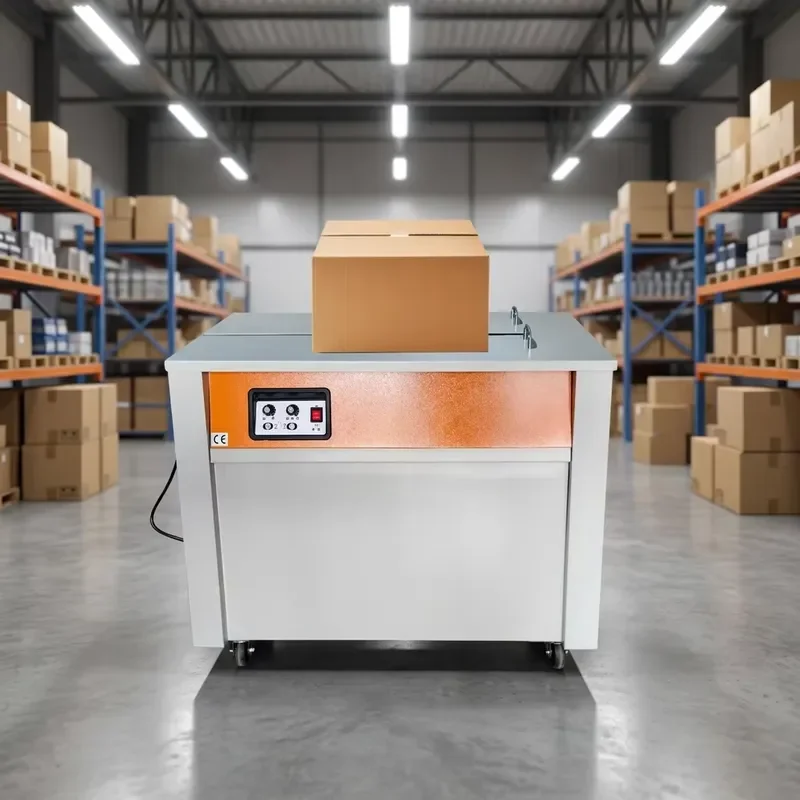 High Platform Multi Functional Semi Automatic Strapping Machine Portable Strapper for Carton Pallet Outer Package