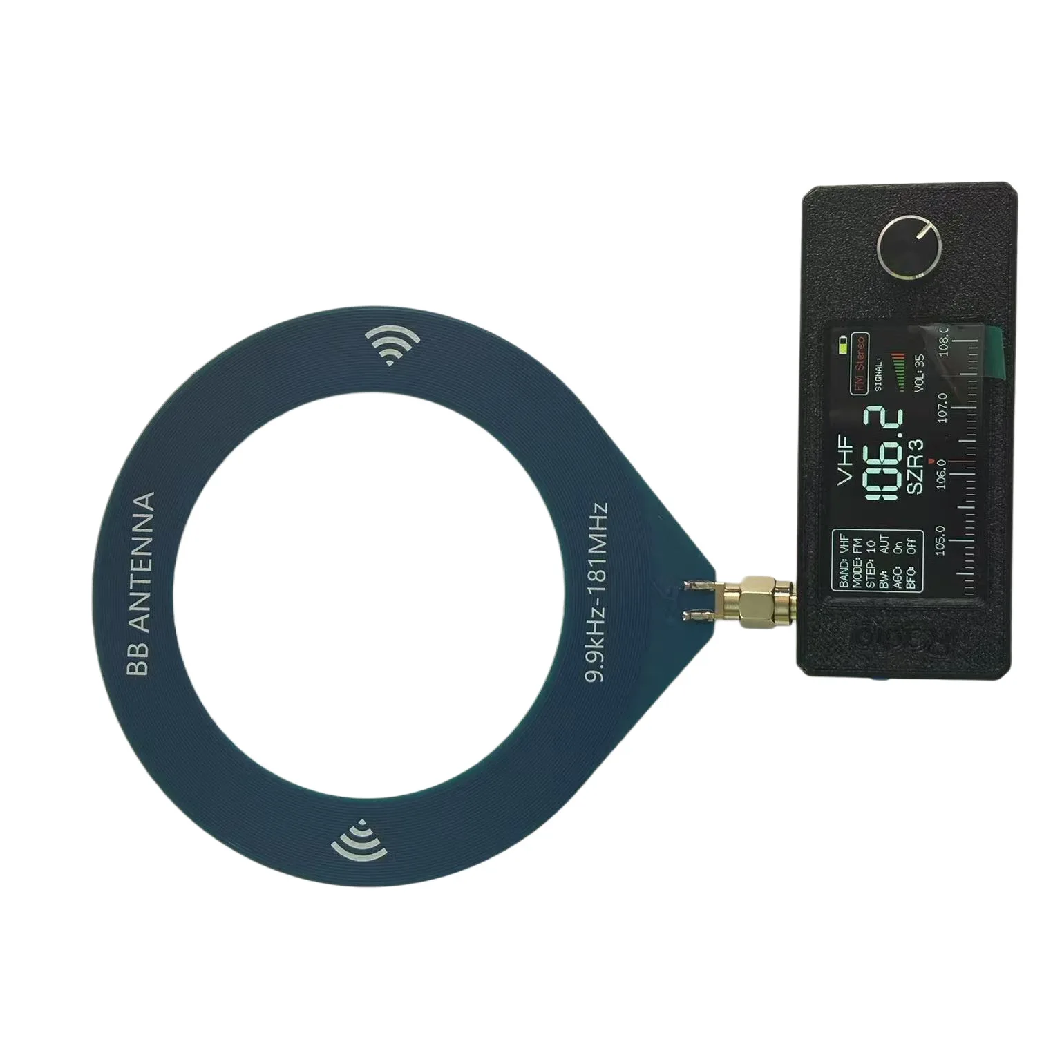 1.9 بوصة IPS شاشة LSB USB AM FM FM/AM راديو مع هوائي 0.5-108 ميجا هرتز SI4732 راديو جيب صغير HF SW MW VHF راديو