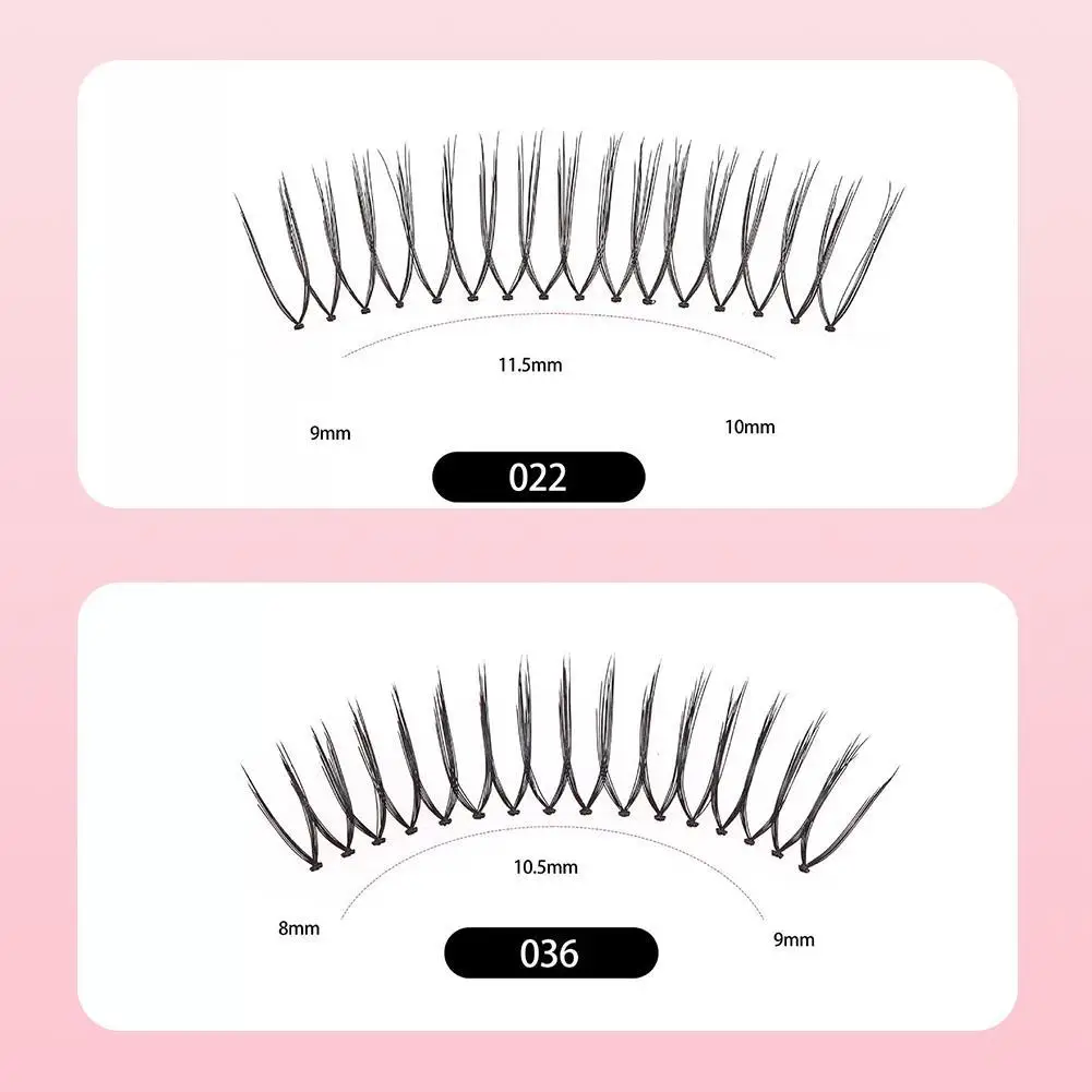 

Comic Eyes 1set Enlarged Eyes Natural Slender Small Demon Style Transparent Terrier False Eyelashes