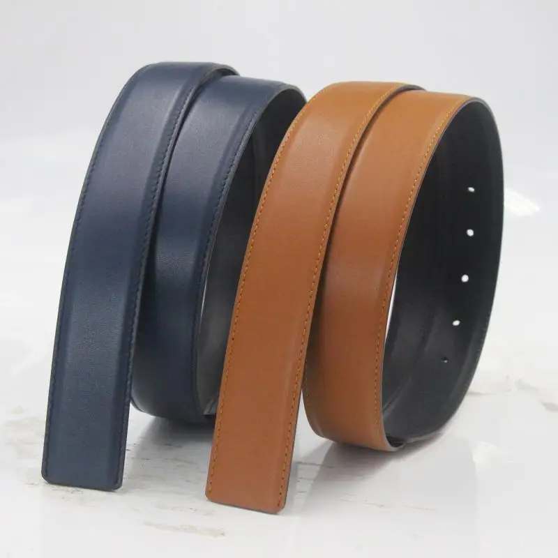 本物のトップレイヤー牛革ベルトスムーズなバックルデザインヘッドなし女性のウエストベルト-34-センチメートルユニバーサルスタイリッシュなファッションアクセサリー