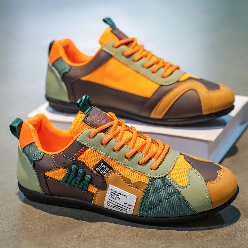

Trend Fashion Lace Up Men's Sneakers Spring Autumn Lightweight Breathable Men Sport Casual Running Shoes Men Walking Trainers