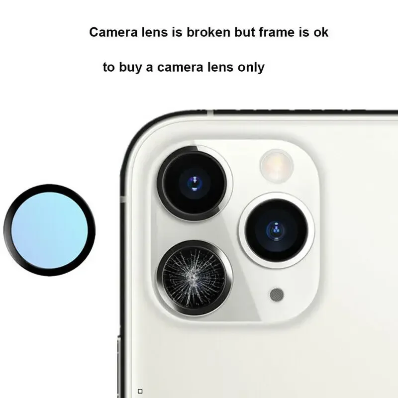 

Камера, 10 шт., задняя задняя линза для iPhone 7 8 Plus X XS max XR 11 Pro 12 13Стеклянная крышка с наклейкой 3M, клейкие запасные части