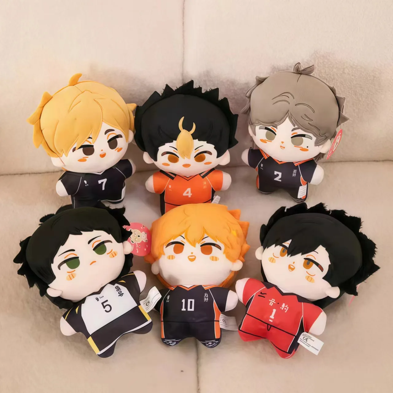 Blue Lock & Haikyuu Cute Plush Keychain, Anime Pendant, Cartoon Doll, Bag Charm, Anime Peripheral Collectible Gift