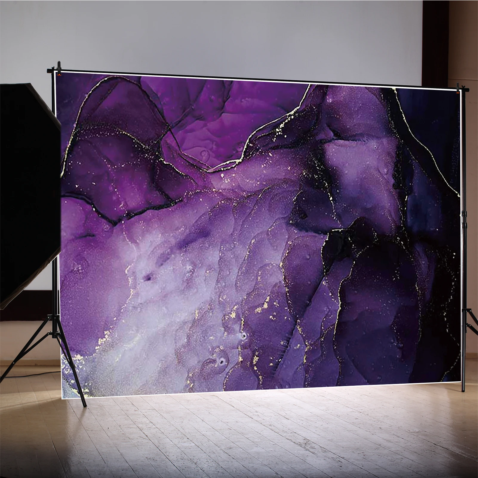 MOON.QG mélange fluide toile de fond personnalisée marbre feuille d'or Textures fond pour photographies bébé douche photographie accessoires