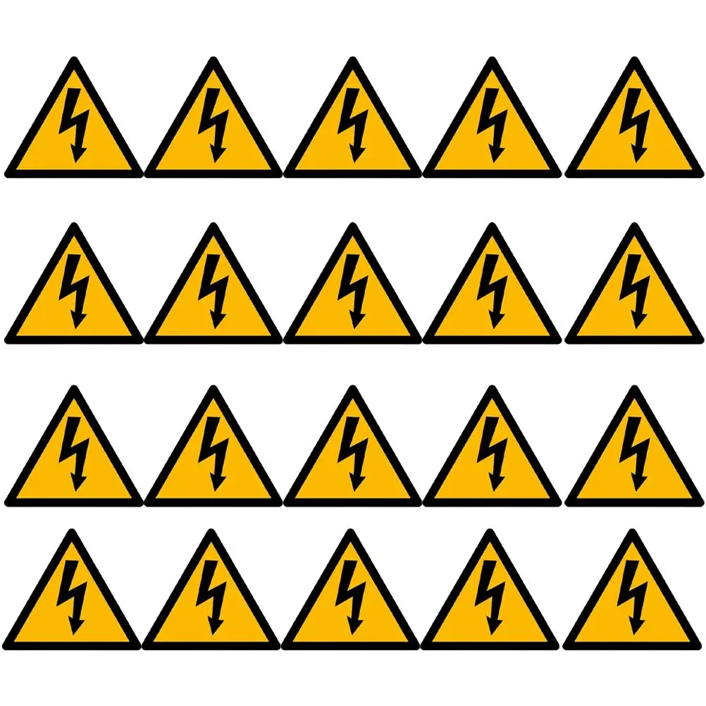 Caution High Voltage Stickers Warning Sign Electric Hazard Label for Safety Electrical Panel Labels