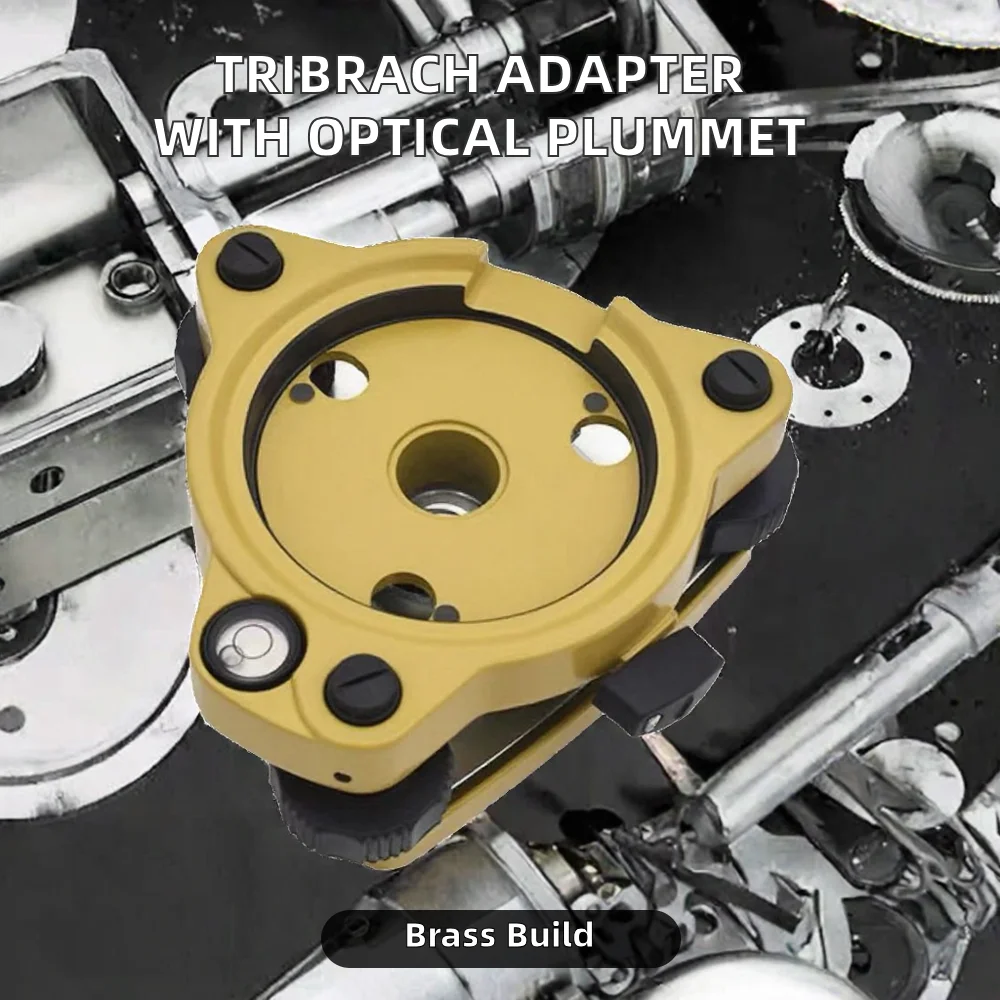 Tribrach Adapter Optical Plummet for Total Station with Surveying Accuracy Aluminum Construction