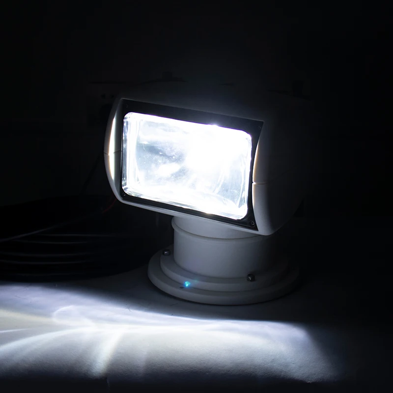 24V Xenon Marine Remote Control Searchlight White Boat Yacht Spotlight for Navigation Docking Search Lighting Deck Mount Lamp