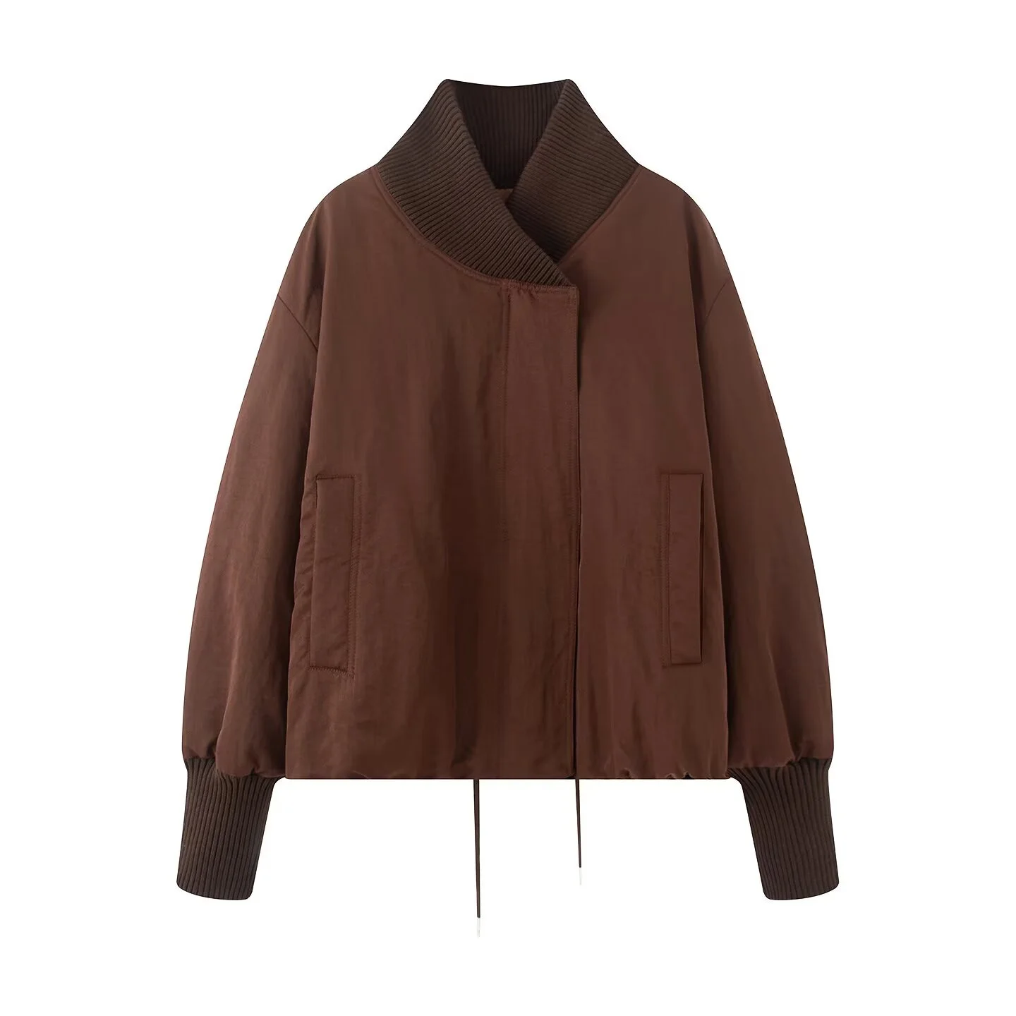 

Осень 2023, новая женская повседневная модная простая универсальная дизайнерская свободная удобная хлопковая куртка в рубчик с длинными рукавами