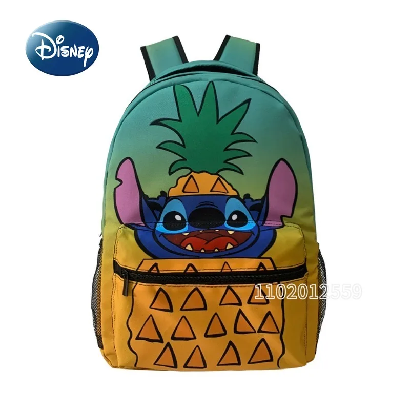 Disney Stitch's New Children's Backpack Cartoon Children's School Bags Luxury Brand Large Capacity Student Backpack High Quality