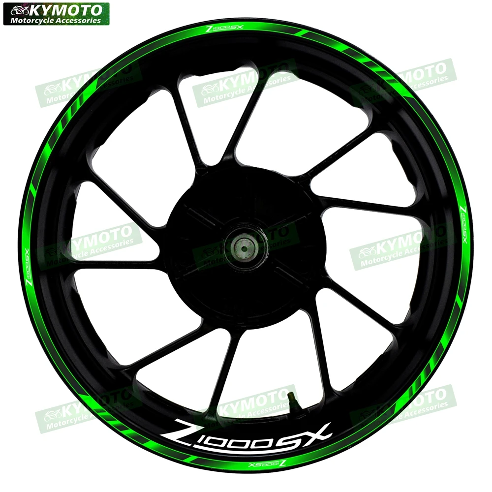 For Z1000SX Z1000 SX motorcycle accessories 17-inch front and rear wheel modification stickers fairing reflective stickers
