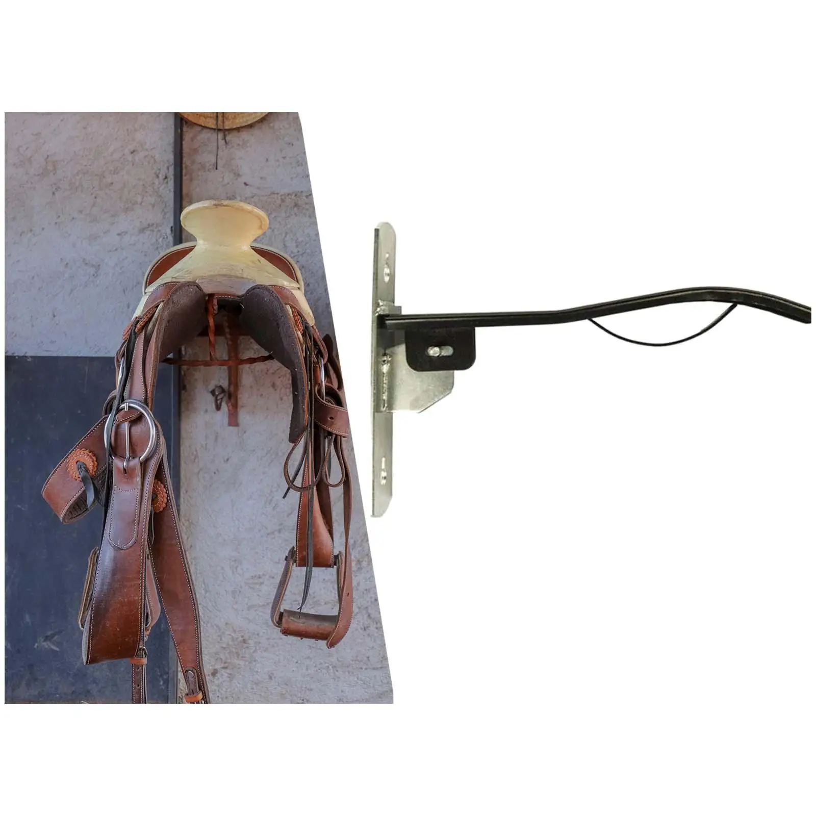 Collapsible Wall Mounted Saddle Holder Stand Equestrian Equipment Accessories Good Performance