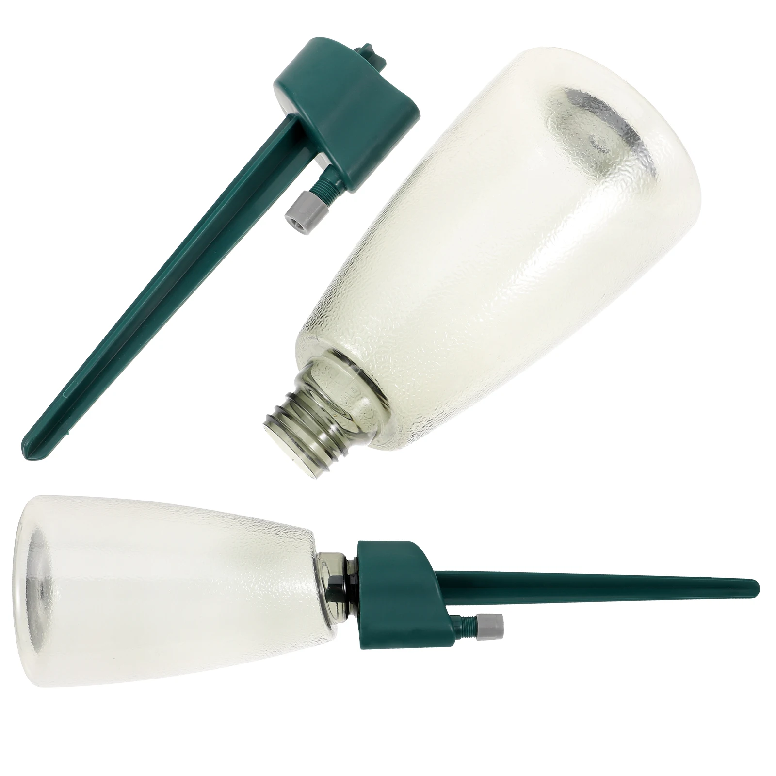 

2 set Automatic System Self Device Adjustable Flow Rate Timer Dropper Green Dripper Gray Bottle for Plants