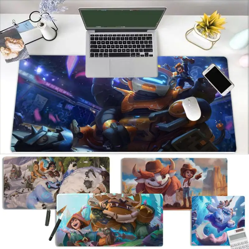 

L-League Of Legends Nunu Mousepad Beautiful Durable Rubber Mouse Mat Pad Size For CSGO Game Player Desktop PC Computer Laptop