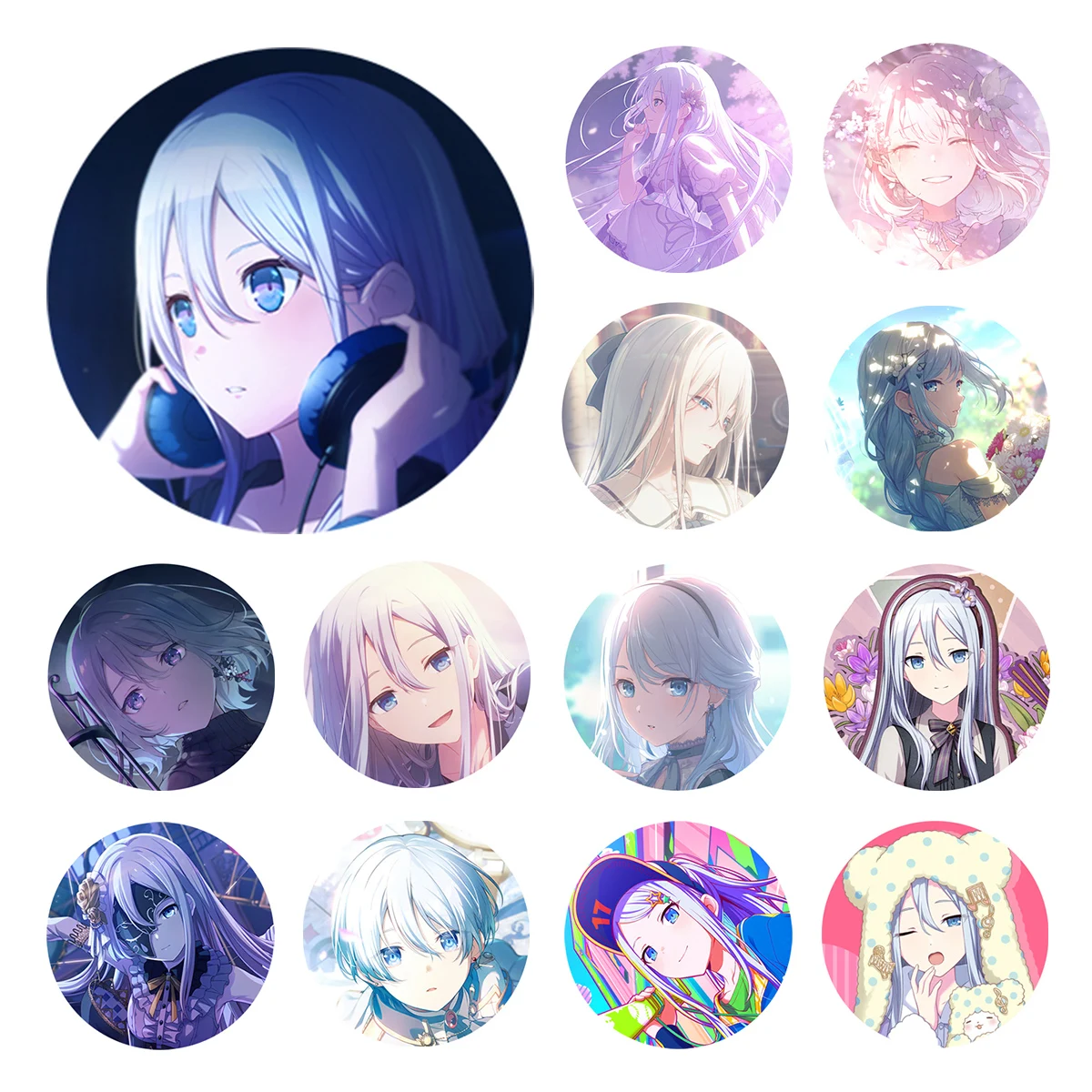 

Project SEKAI Anime Yoisaki Kanade 25 Nightcord 50mm Metal Badge Brooch Pins