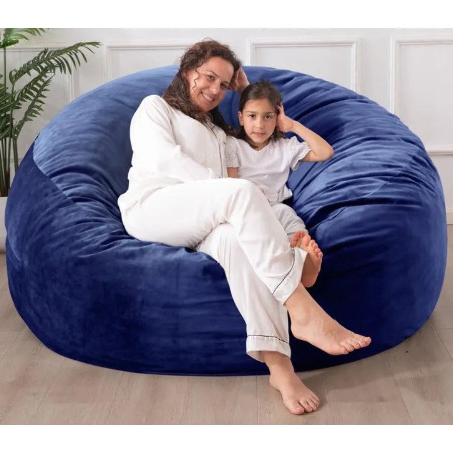 

Bean Bag Chair for Adults/ Large Bean Bag Chairs with Fillings Memory Foam Bean Bag with Soft Faux Fur Fabric