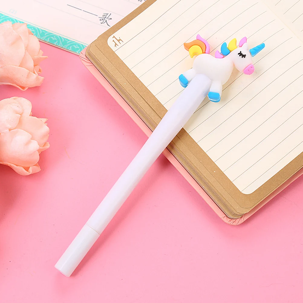 

4Pcs Cartoon Glowing Pens Adorable Portable Writing Stationery Super Smooth Pen for Kids Students Signature Tool